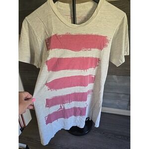 We The People Grey TSHIRT  Size Small Declaration Crew Neck Preowned